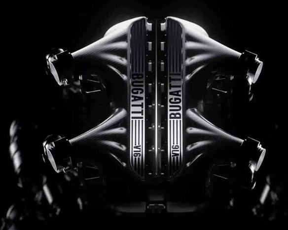 На смену классическому двигателю Bugatti W16 придет гибридный V16